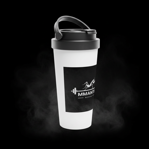 Insulated Stainless Steel Travel Mug 15oz - dark editorial