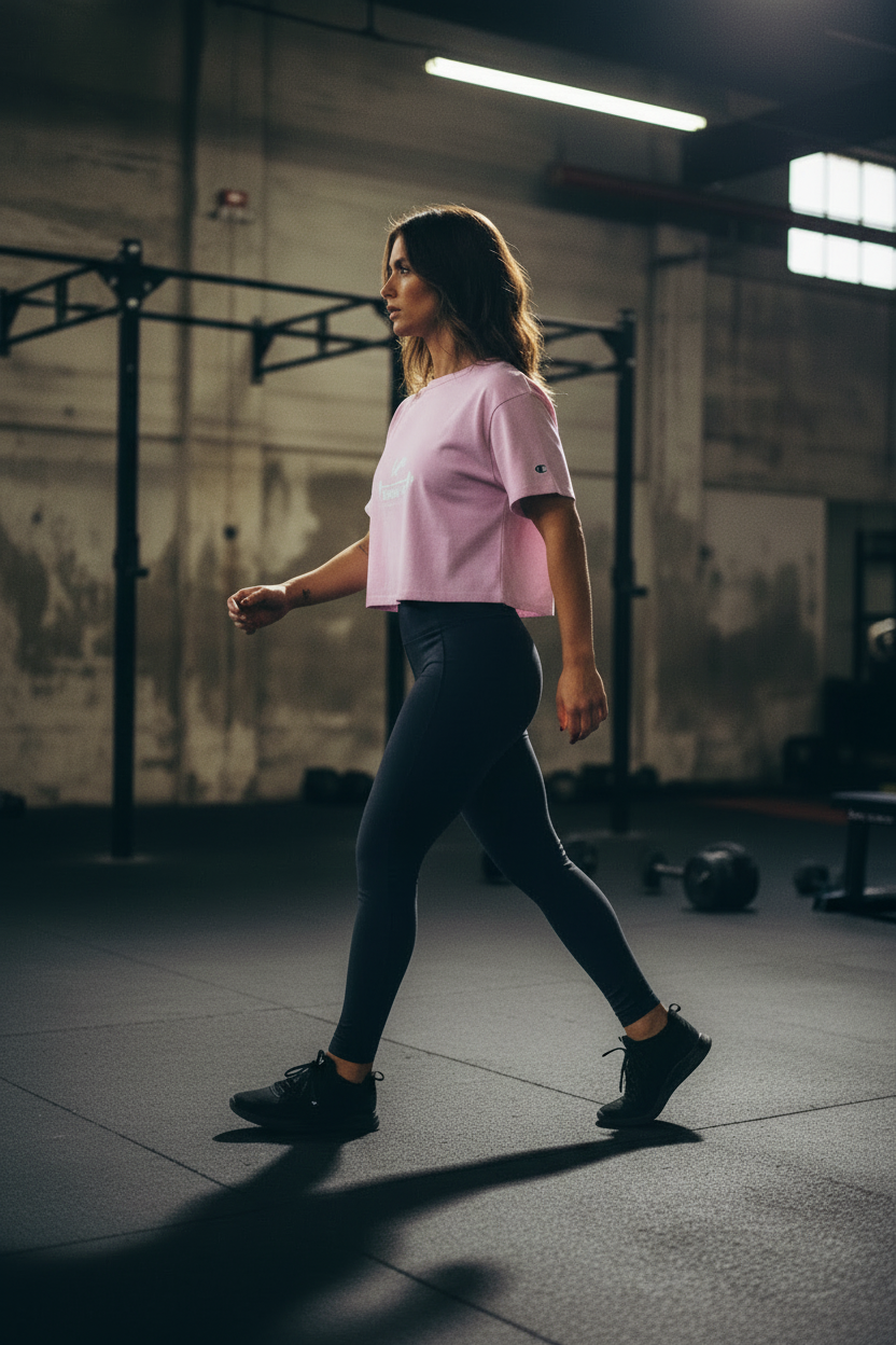 Women's Cropped Crewneck T-Shirt