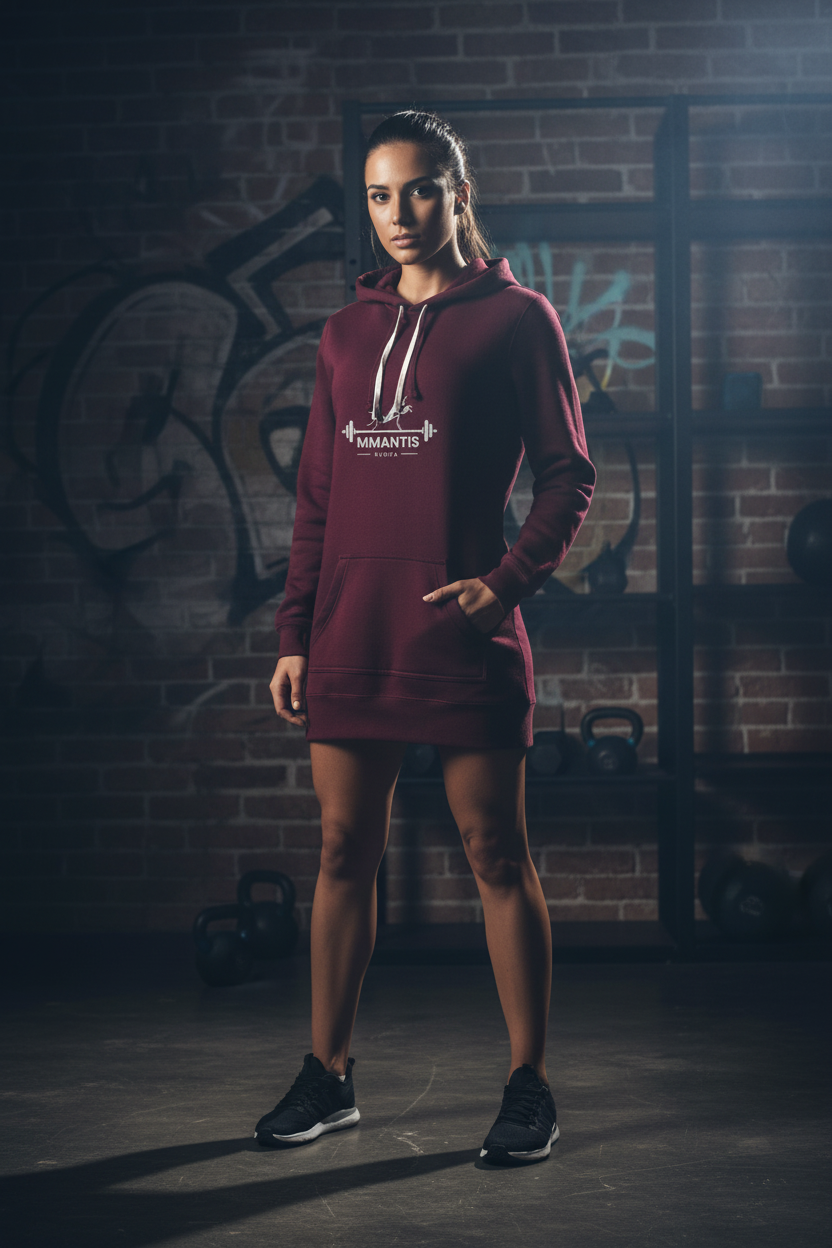 Hooded Sweatshirt Dress