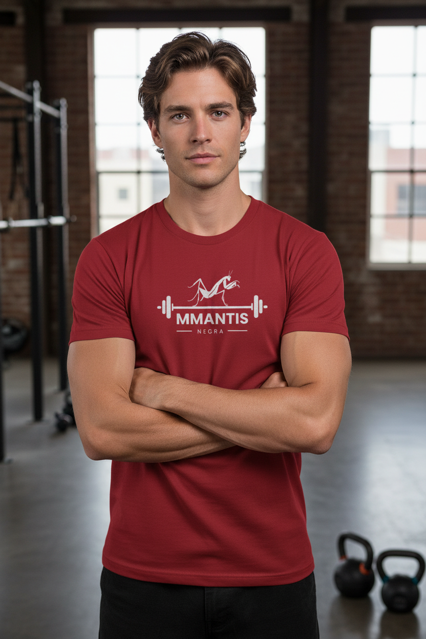 Men's Deep Red Classic Cotton T-Shirt