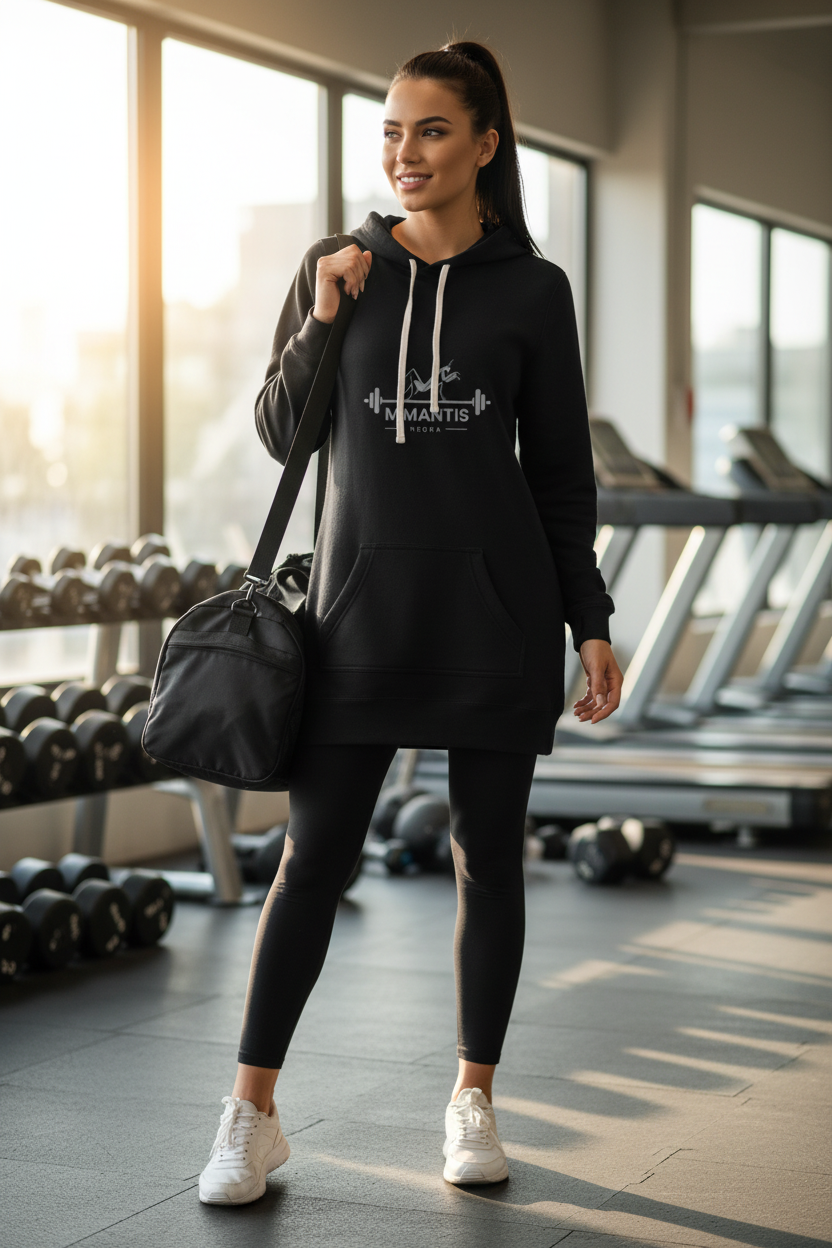 Hooded Sweatshirt Dress