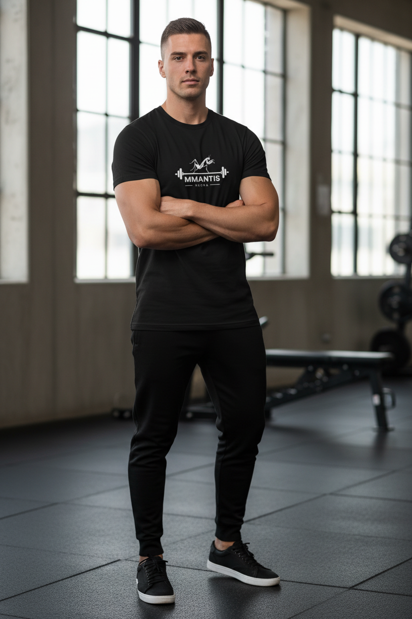 Men's Black Classic Cotton T-Shirt